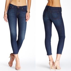 J Brand Skinny Mid Rise Capri Jeans Dark Vintage
